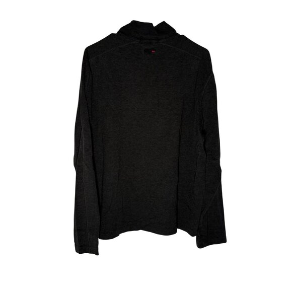 Polo By Ralph Lauren Mens Gray 1/4 Zip Pullover Sweatshirt Cotton Blend Size L - Picture 3 of 5